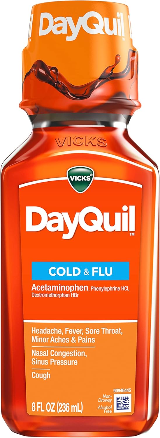 Vicks DayQuil Cold & Flu Relief Liquid 8 fl oz