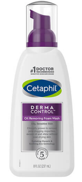 Cetaphil DermaControl Oil-Removing Foam Wash 237ml Pump Btl