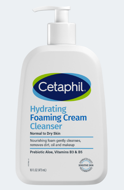 Cetaphil Hydrating Foaming Cream Cleanser 473ml Pump Btl